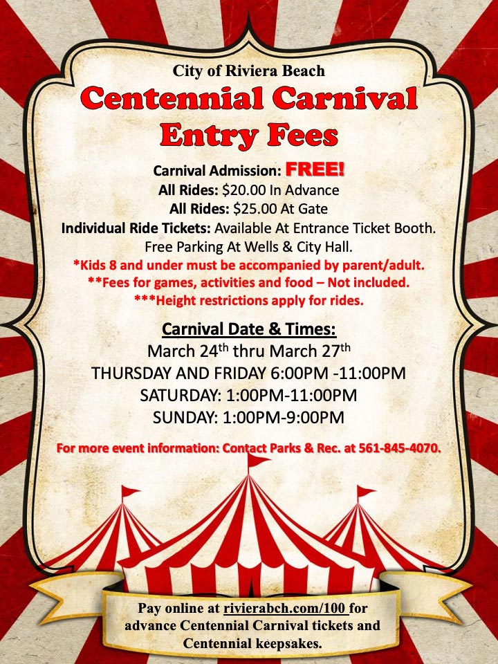 Centennial Carnival Ticket Prices