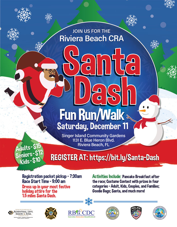 Santa Dash Fun Run/Walk Saturday December 11