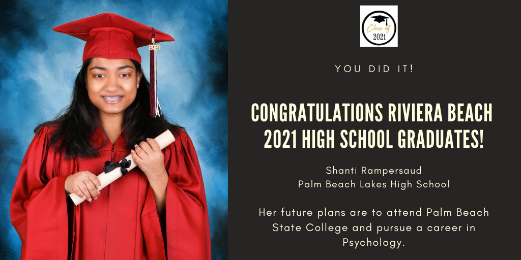 Congratulations Shanti Rampersaud