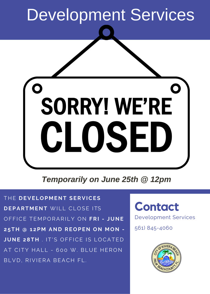 Development Services Reclamation & Renovation June 25th @ 12pm