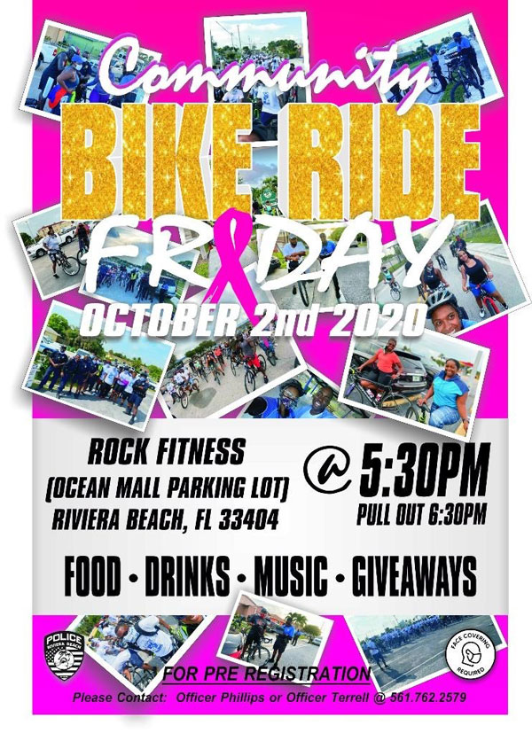 Community Bike Ride October 2nd Starting at 5:30pm
